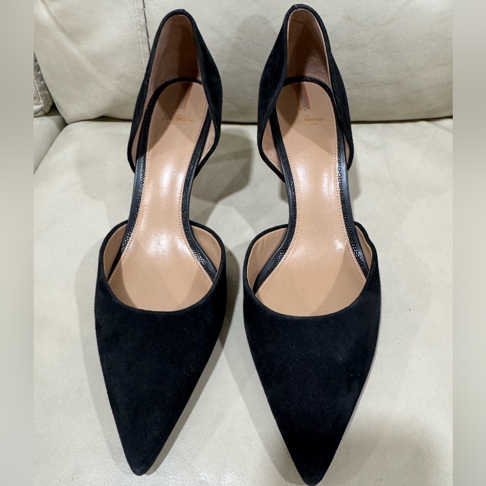 Black suede Sam Edelman Pointed Toe Heels